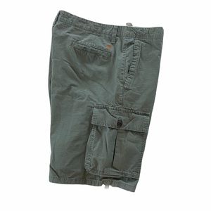 Y2K Dockers Cargo Shorts Sage Green Outdoor Hiking Camping Cotton Casual Size 38